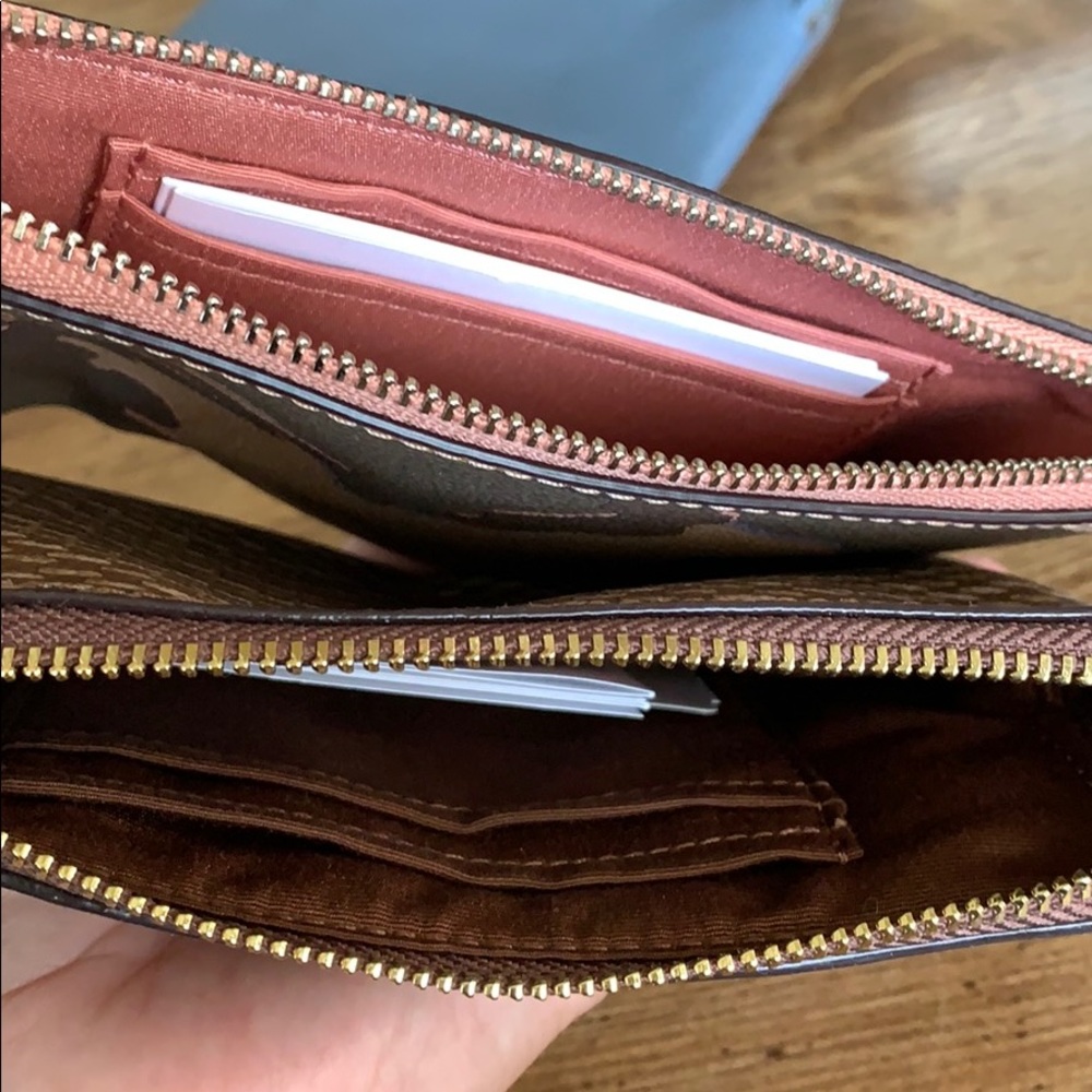 Coach Corner Zip Wristlet - Picture 4 of 5